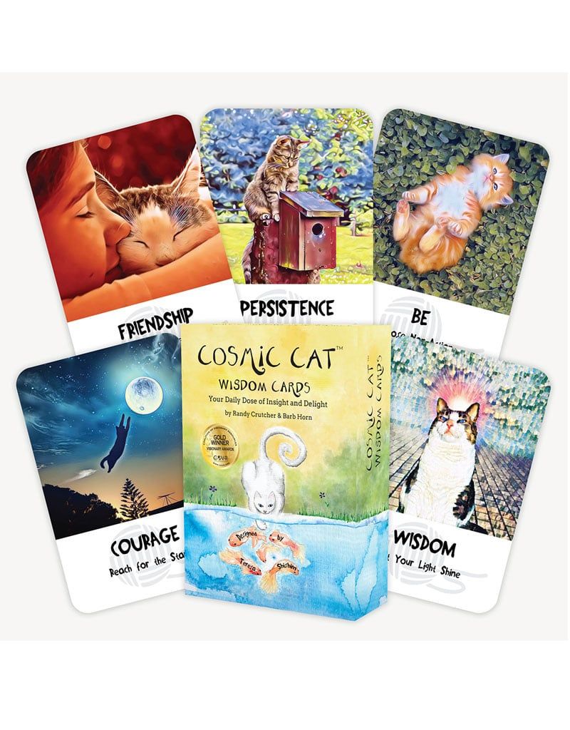 Cosmic Cat Wisdom Deck by Randy Crutcher &amp; Barb Horn