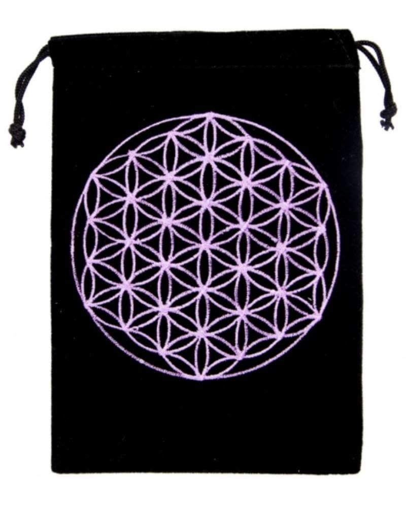 Flower of Life Velvet Tarot Bag 5&quot; x  7&quot;