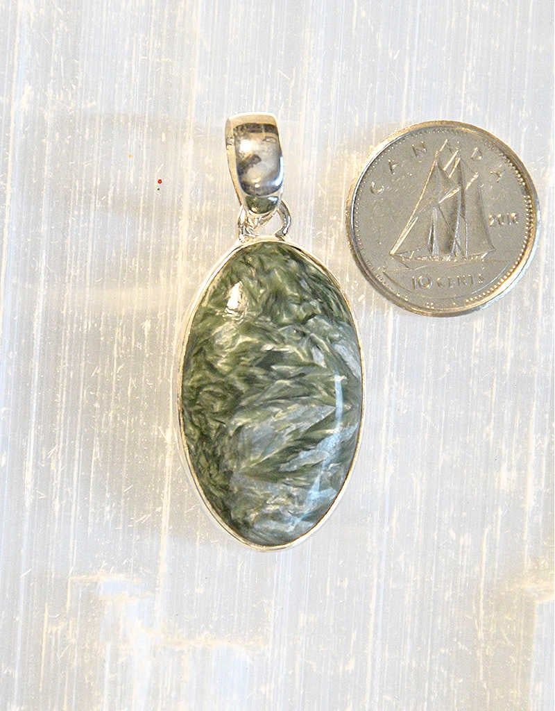 Seraphinite Pendant C Sterling Silver