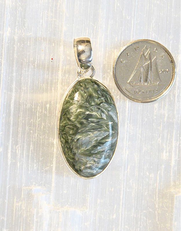 Seraphinite Pendant C Sterling Silver