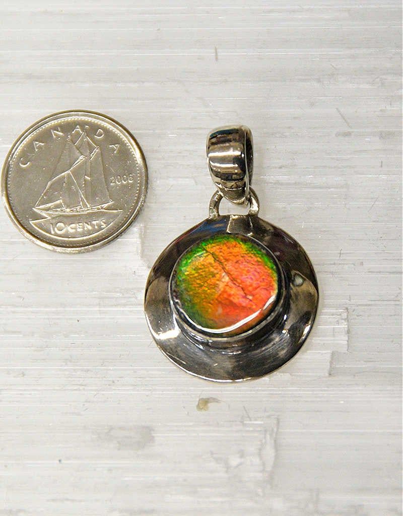 Ammolite B Pendant Sterling Silver