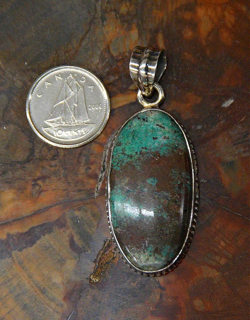 Chrysocolla B Pendant Sterling Silver