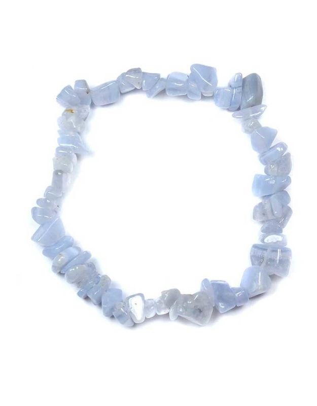 Blue Lace Agate - Chip Bracelet