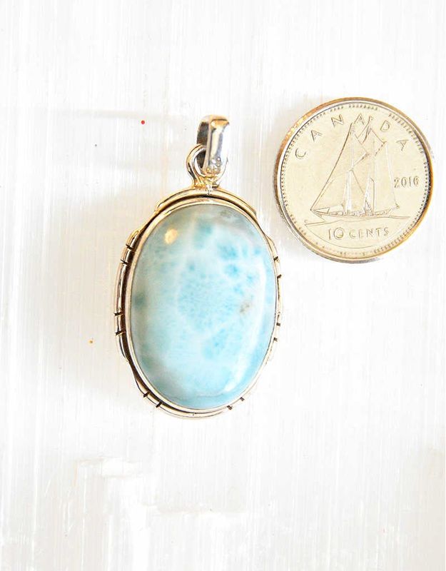 Larimar Pendant D Sterling Silver