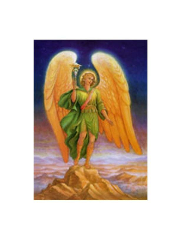 Archangel Raphael 5x7  Laminated Card