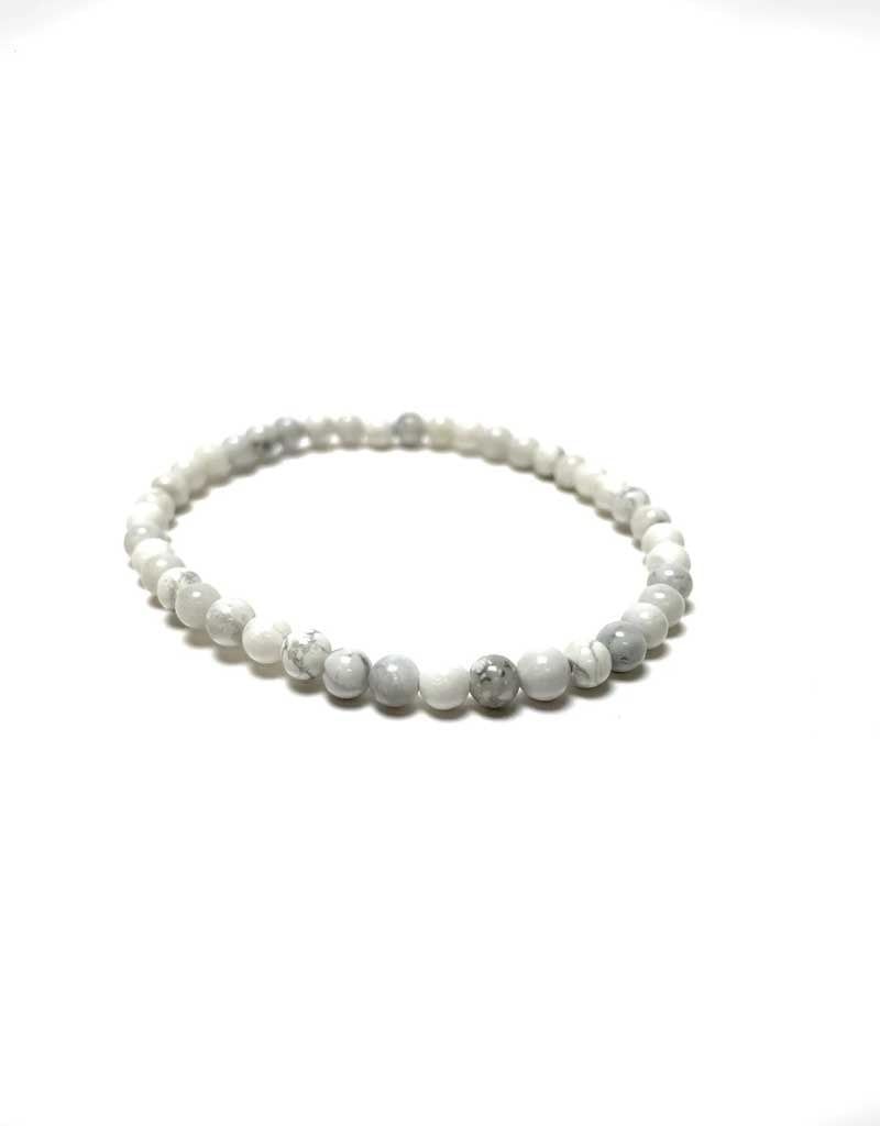 Howlite 4MM Bracelet
