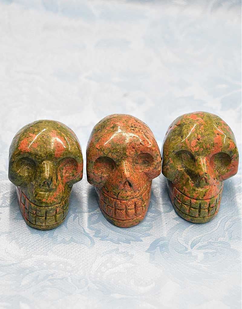 Unakite Skulls 2&quot; $39