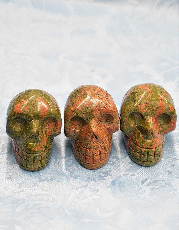 Unakite Skulls 2&quot; $39