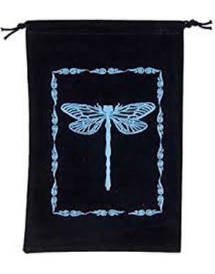 Dragonfly Velvet Tarot Bag 5&quot; x  7 &quot;