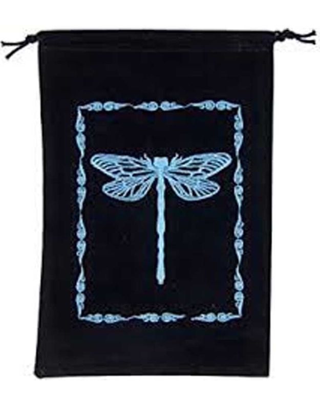 Dragonfly Velvet Tarot Bag 5&quot; x  7 &quot;