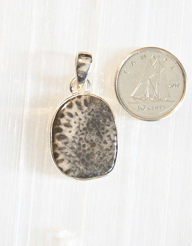 Stingray Coral Pendant B Sterling Silver