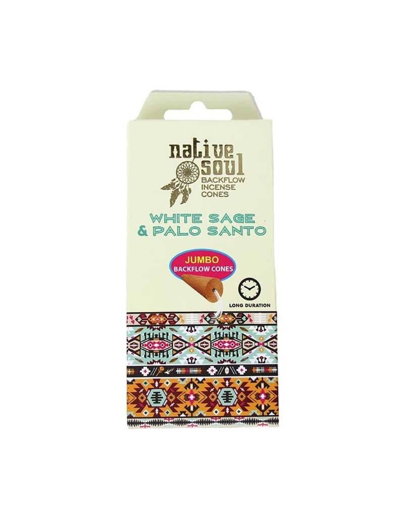 White Sage &amp; Palo Santo Native Soul Backflow Incense Cones