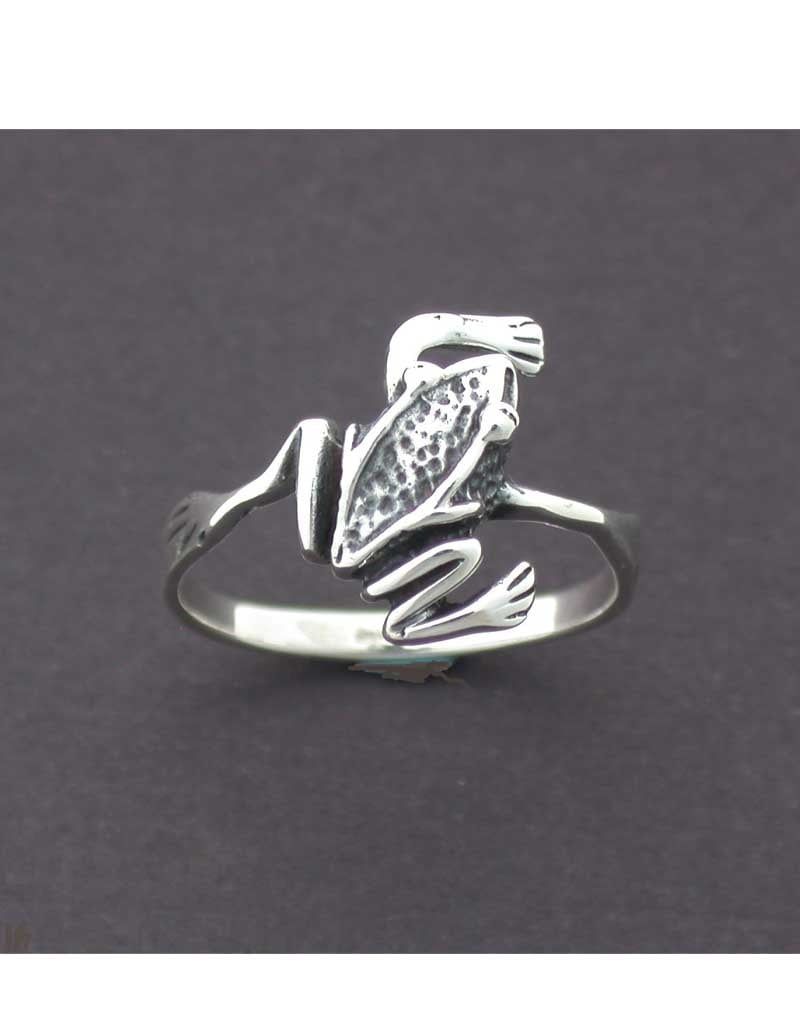 Frog Sterling Silver Ring - Size 5