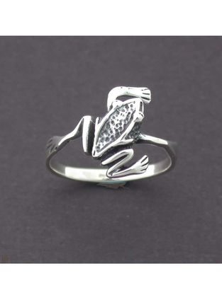 Frog Sterling Silver Ring - Size 5