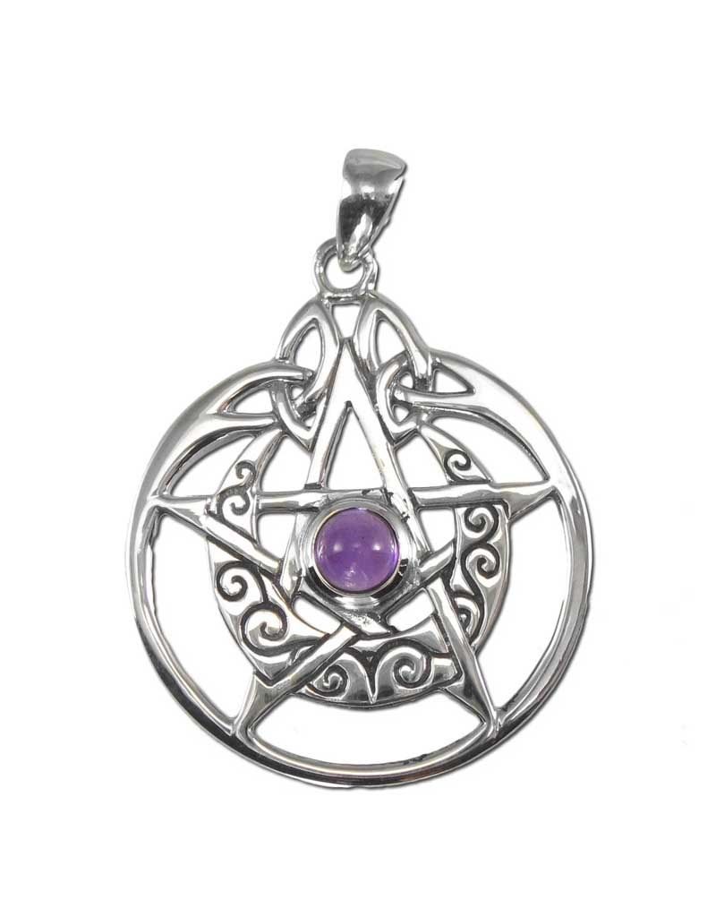 Pentacle Star Amethyst Pendant