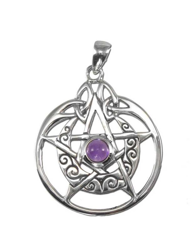 Pentacle Star Amethyst Pendant