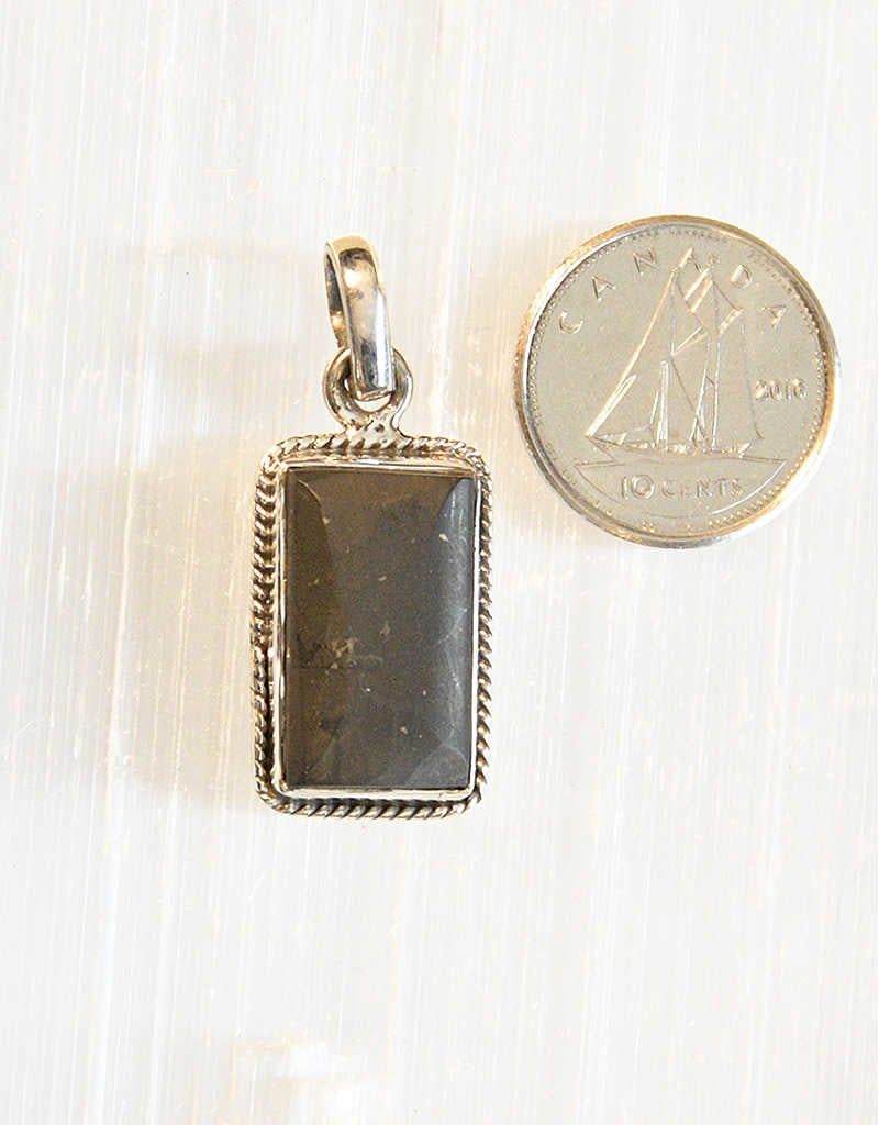 Shungite Pendant F Sterling Silver