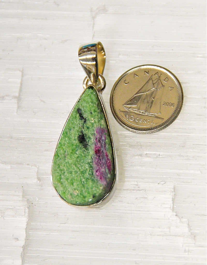 Ruby in Zoisite Pendant B Sterling Silver