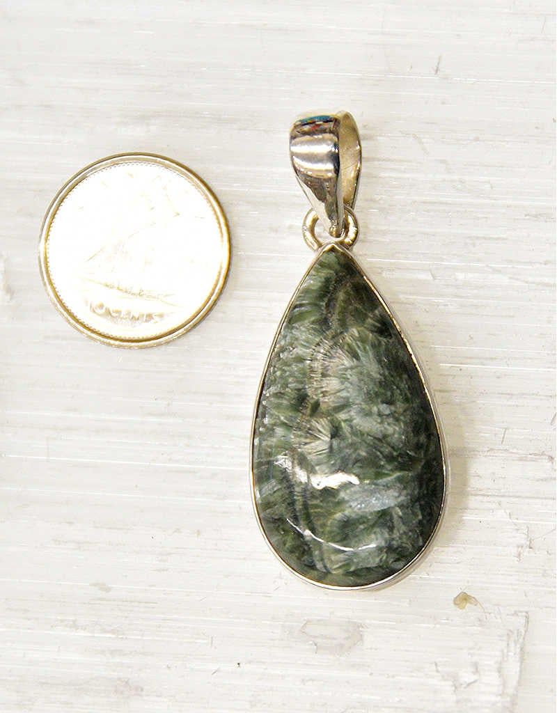 Seraphinite B Pendant Sterling Silver