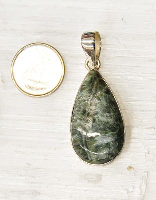 Seraphinite B Pendant Sterling Silver