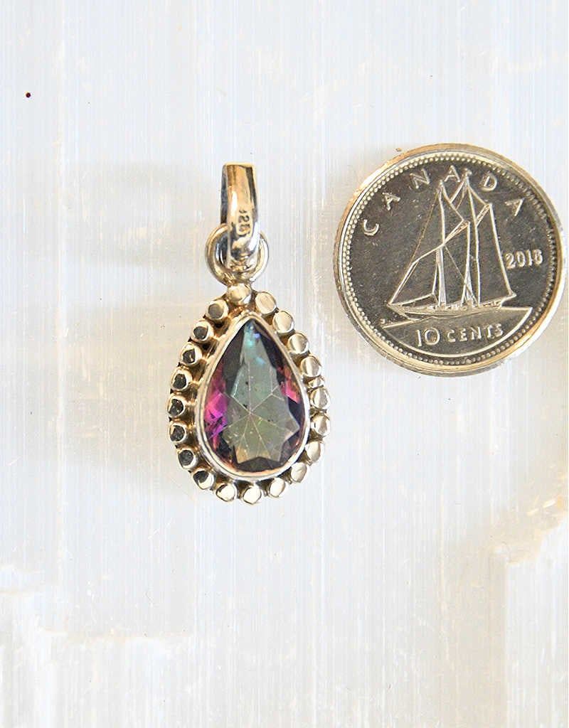 Mystic Topaz Pendant C Sterling Silver