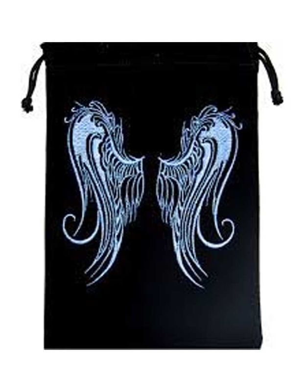 Angel Wings Velvet Tarot Bag - 5&quot; x  7&quot;