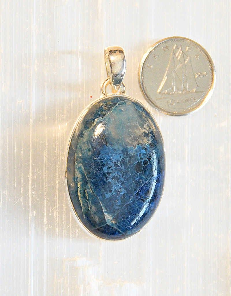 Shattuckite Pendant E Sterling Silver