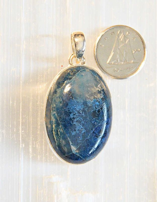 Shattuckite Pendant E Sterling Silver