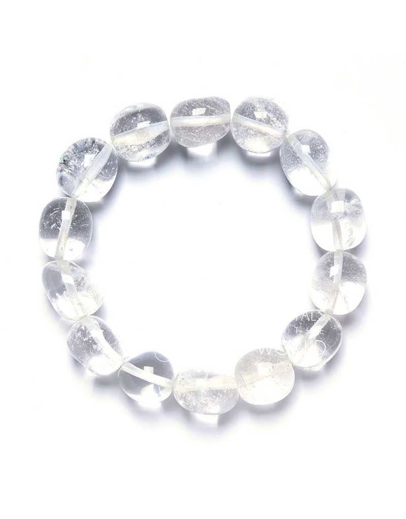 Clear Quartz Tumbled Bracelet