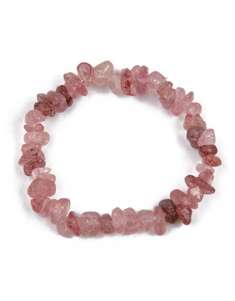 Strawberry Quartz - Chip Bracelet