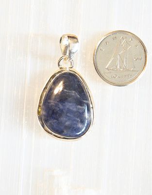 Sodalite Pendant B Sterling Silver