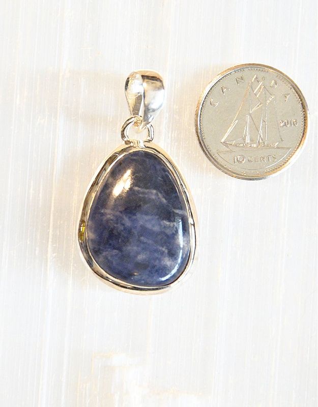 Sodalite Pendant B Sterling Silver
