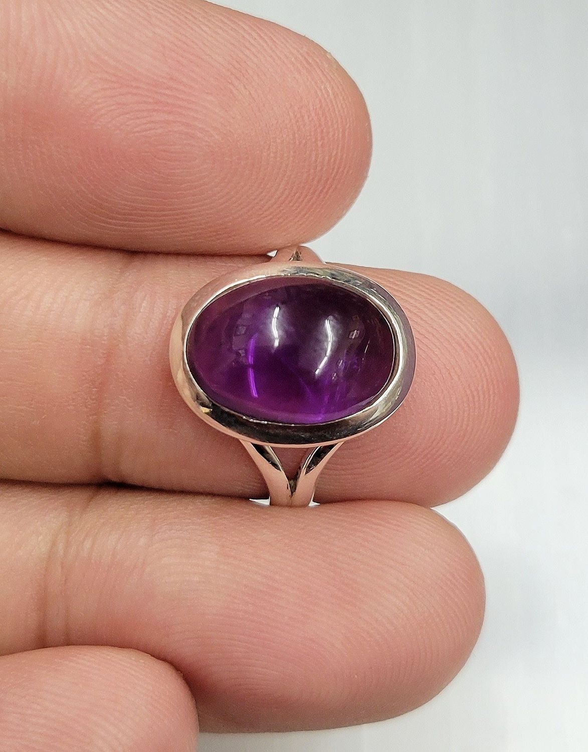 Amethyst Ring A - Size 7 Sterling Silver