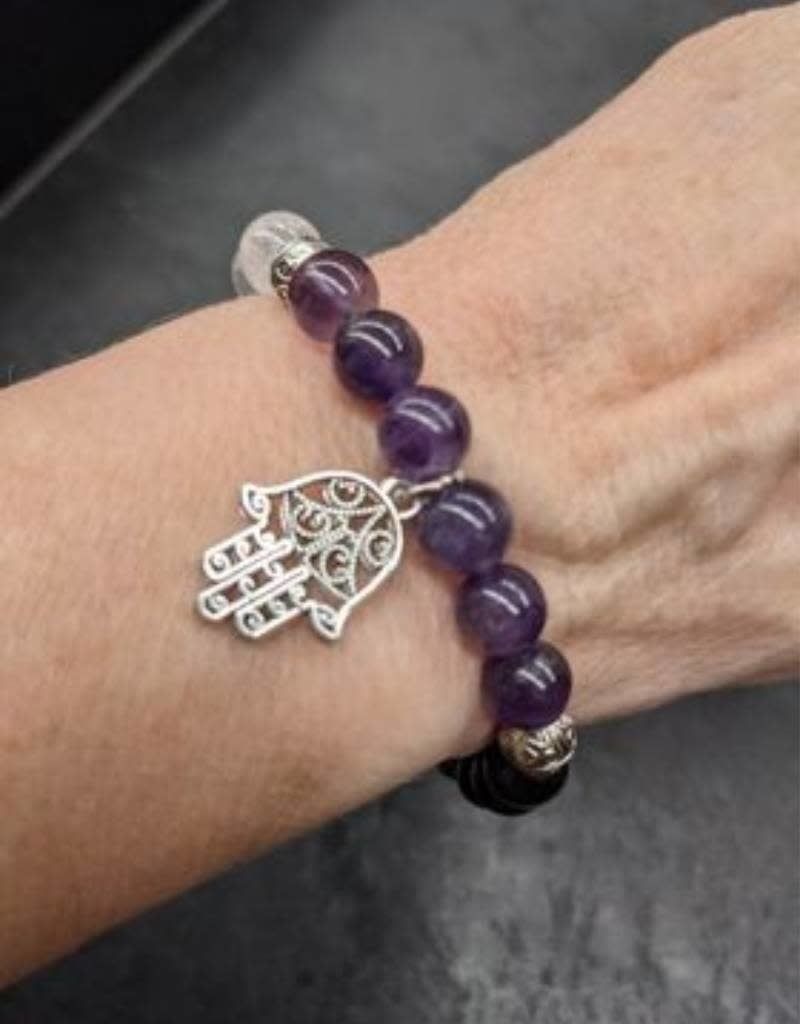 Fatima Hand / Hamsa Protection Bracelet-8mm
