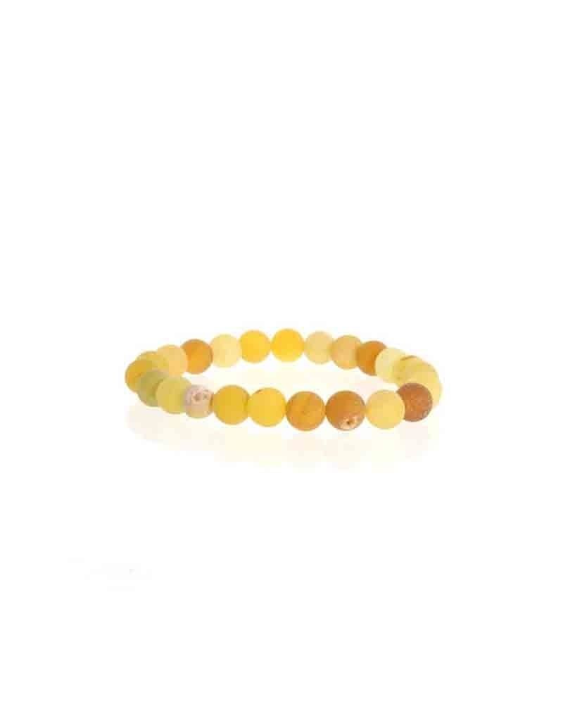 Druzy Agate Yellow Bracelet 8mm