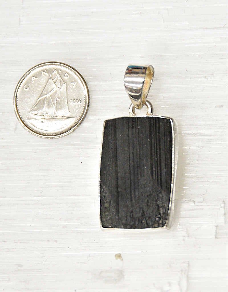 Green Tourmaline Pendant C Sterling Silver