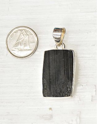 Green Tourmaline Pendant C Sterling Silver