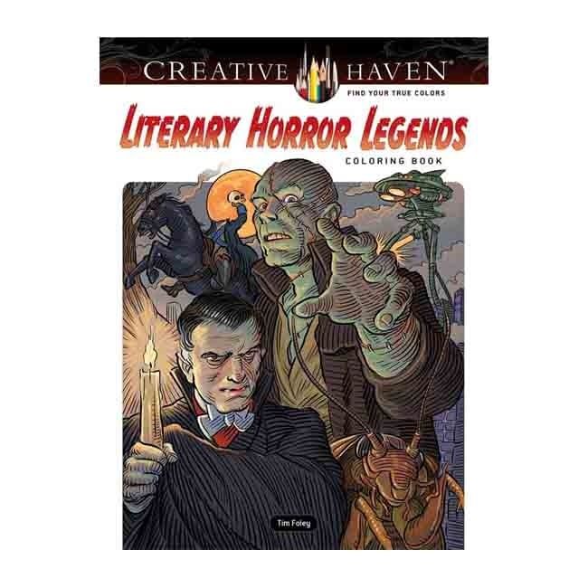 Literary Horror Legends Coloring Book by Creative Haven