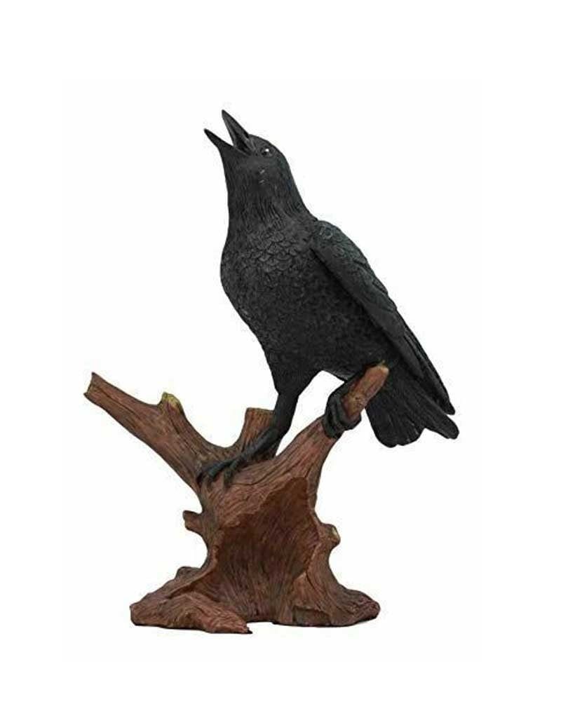 Raven on Branch Statue