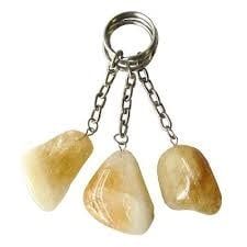 Tumbled Stone Keychains - Citrine