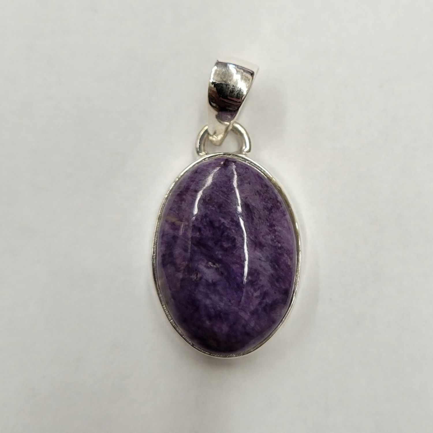 Charoite Pendant Sterling Silver