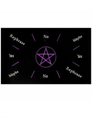 Purple Pentacle Pendulum Velvet Mat 11.5&quot; x  7&quot;