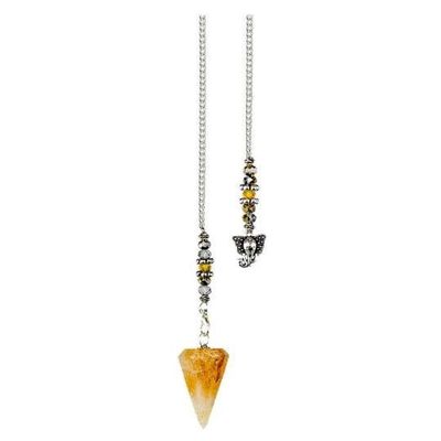 Citrine with Ganesha  - Pendulum