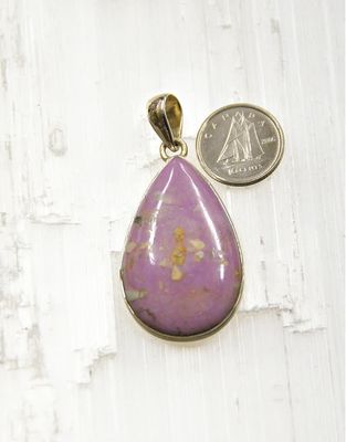 Phosphosiderite Jasper Pendant Sterling Silver