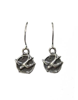 Swallow Pewter Earrings