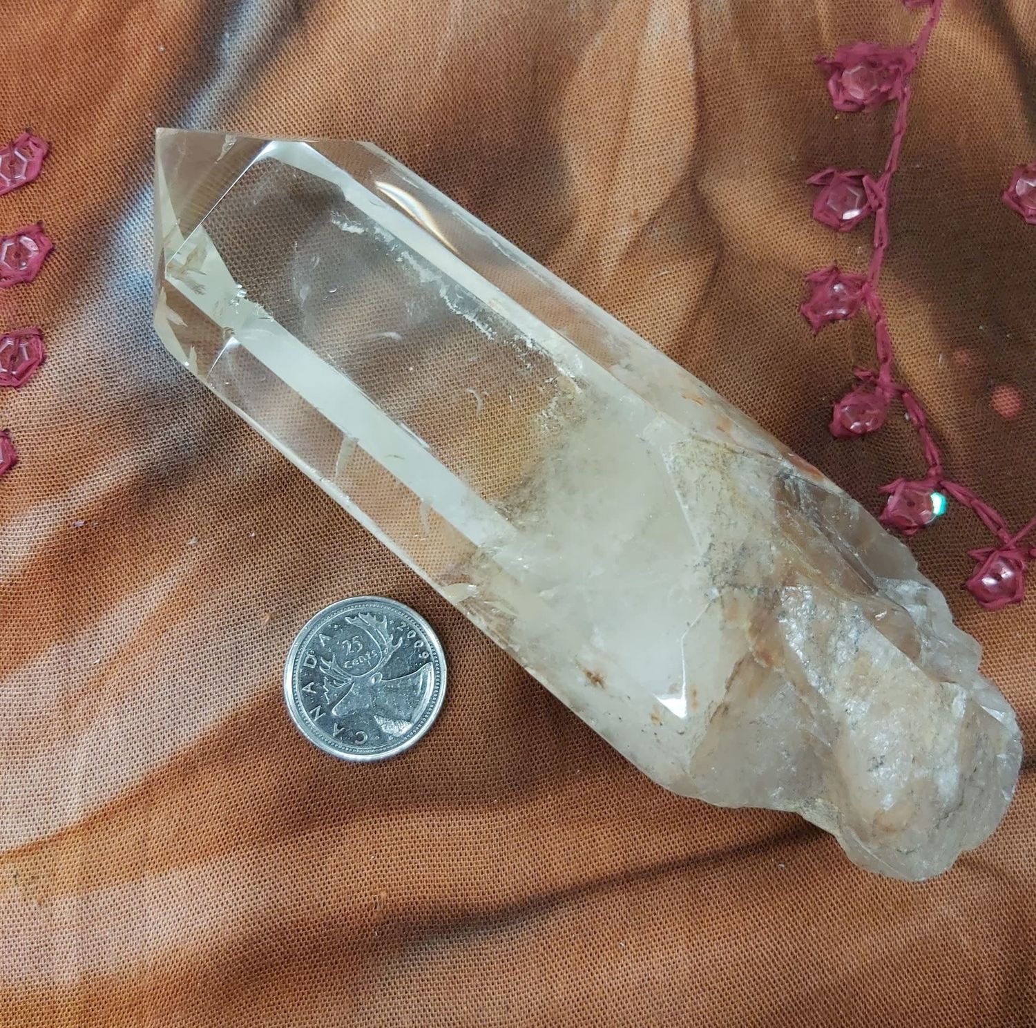 Nature Citrine Point/Natural Wand 6in - $107