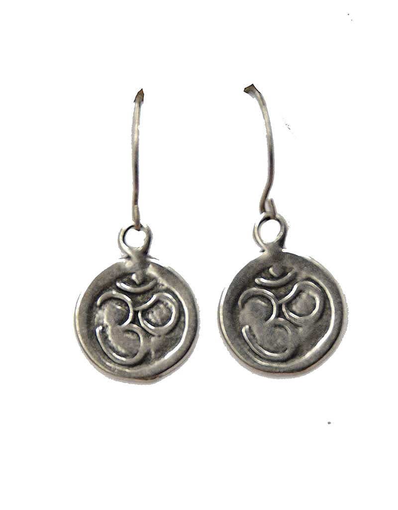 OM Pewter Earrings