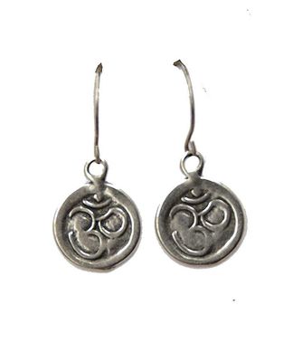 OM Pewter Earrings