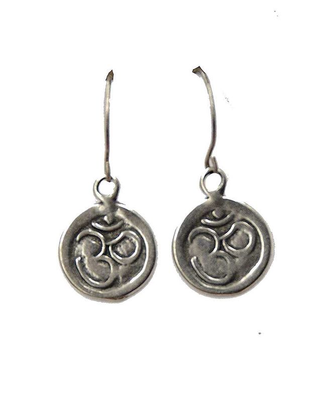 OM Pewter Earrings