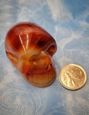 Carnelian Skulls  1.75&quot;